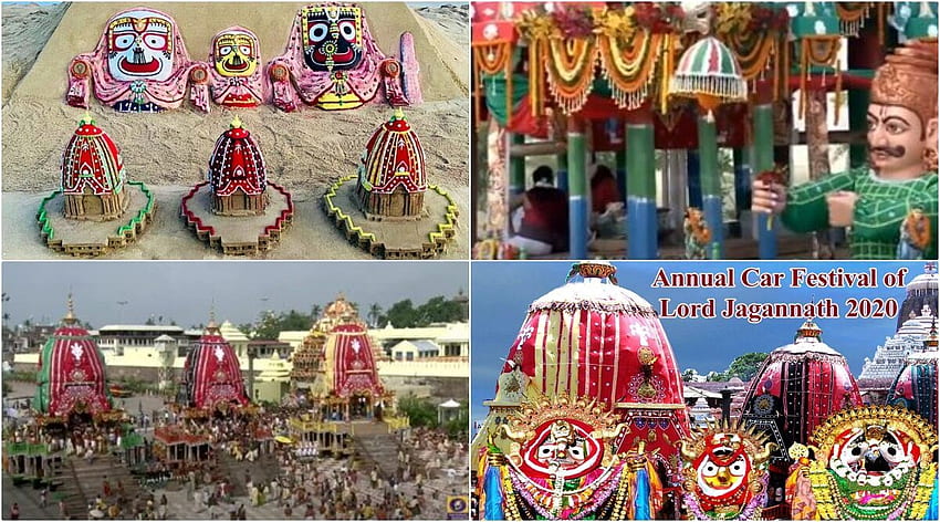Lord Jagannath Rath Yatra 2020 & : Send This Year's Rath Yatra , WhatsApp Stickers, Facebook Messages, SMS and Greetings to Celebrate Puri Chariot Festival HD wallpaper