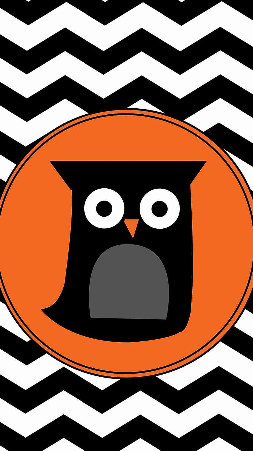 Cartoon Owl and Chevron Pattern iPhone 6 Plus HD phone wallpaper