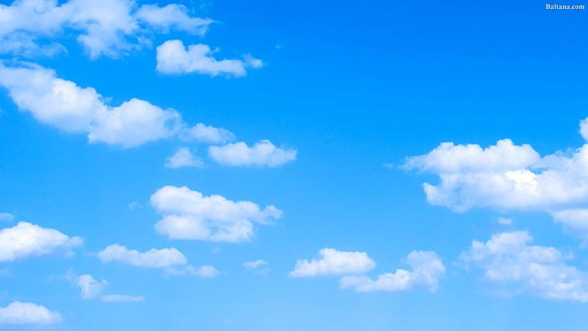 Nuages ​​- ciel bleu avec quelques nuages ​​- & arrière-plan, nuages ​​bleu foncé Fond d'écran HD