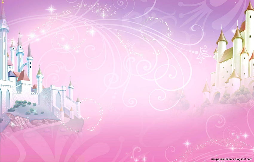 Kastil Putri Disney, Kastil Putri Merah Muda Wallpaper HD