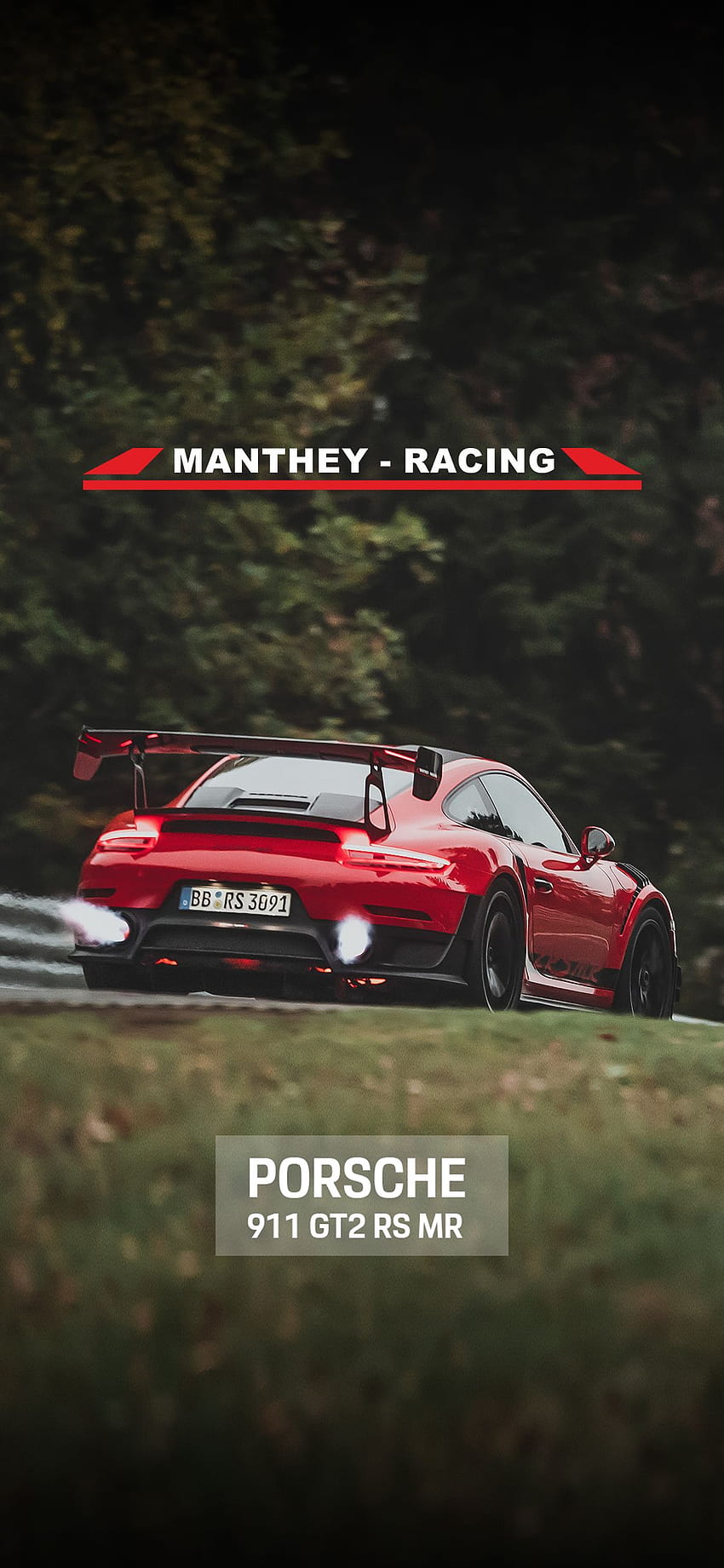 s IPhone X XR Manthey Racing, Porsche 911 GT3 RS HD phone wallpaper