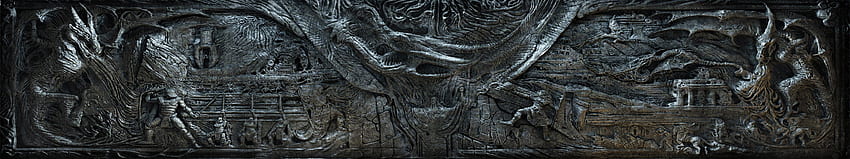Tembok Alduin, The Elder Scrolls V: Skyrim /, Skyrim 5760X1080 Wallpaper HD