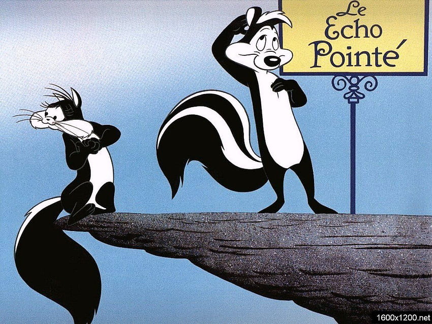 PEPE LE PEW Looney Tunes french france comedy family animation 1pepepew skunk cat romance ., France Cartoon Wallpaper HD