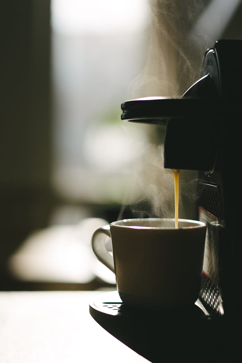 Food, Coffee, Cup, Drink, Beverage, Steam, Mug, Coffee Machine HD phone wallpaper