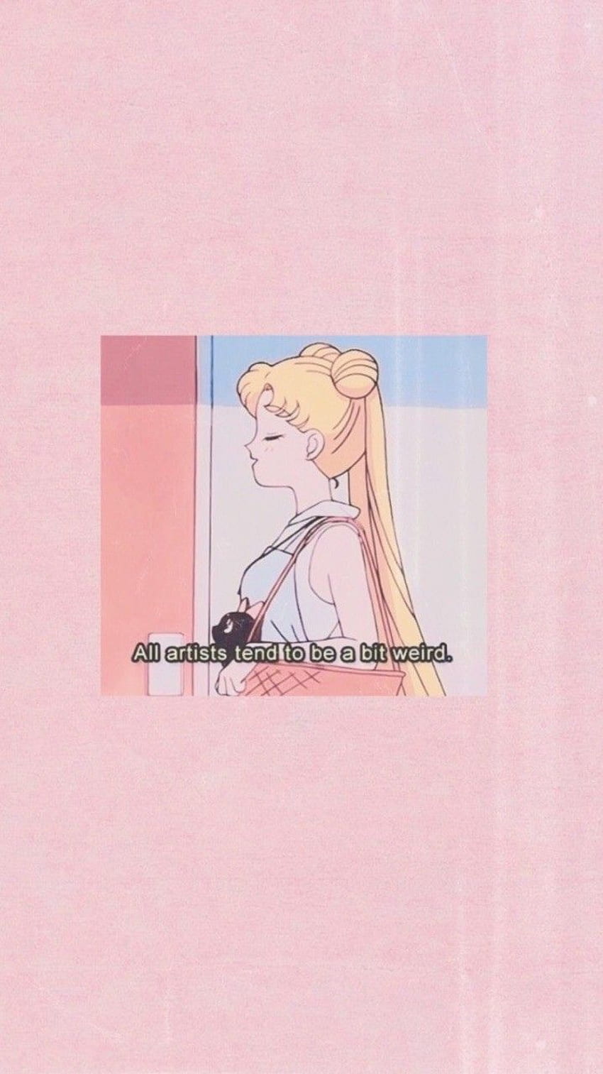 Light pink sailor moon lock screen. Sailor moon aesthetic, Sailor moon , Sailor moon HD phone wallpaper