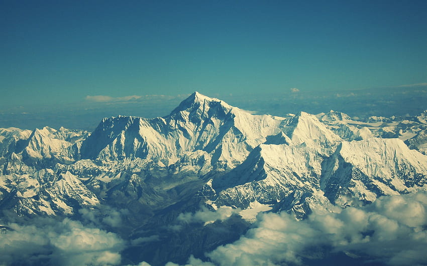 Natura, niebo, góry, wierzchołki, wierzchołki, Everest Tapeta HD