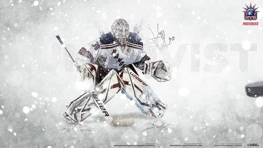 Nhl Goalie Henrik Lundqvist New York Rangers . HD wallpaper