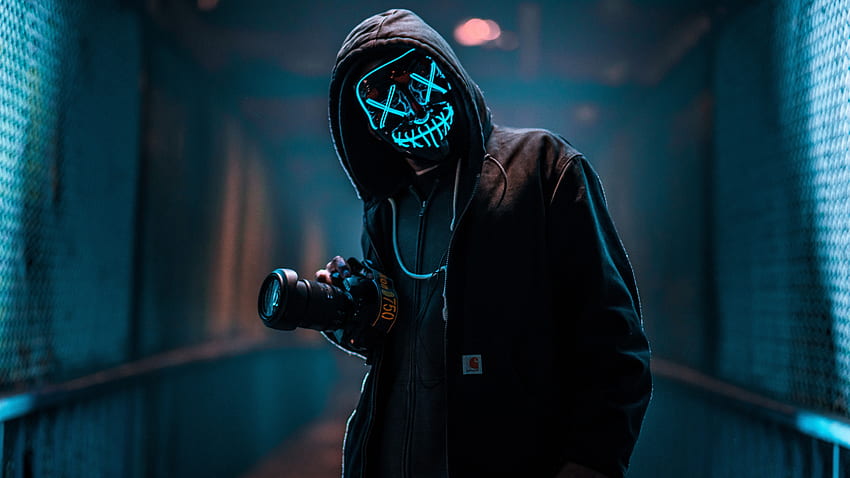 Mask Guy With Dslr HD wallpaper