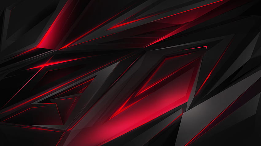Polygonal Abstract Red Dark Background Laptop Full HD wallpaper | Pxfuel