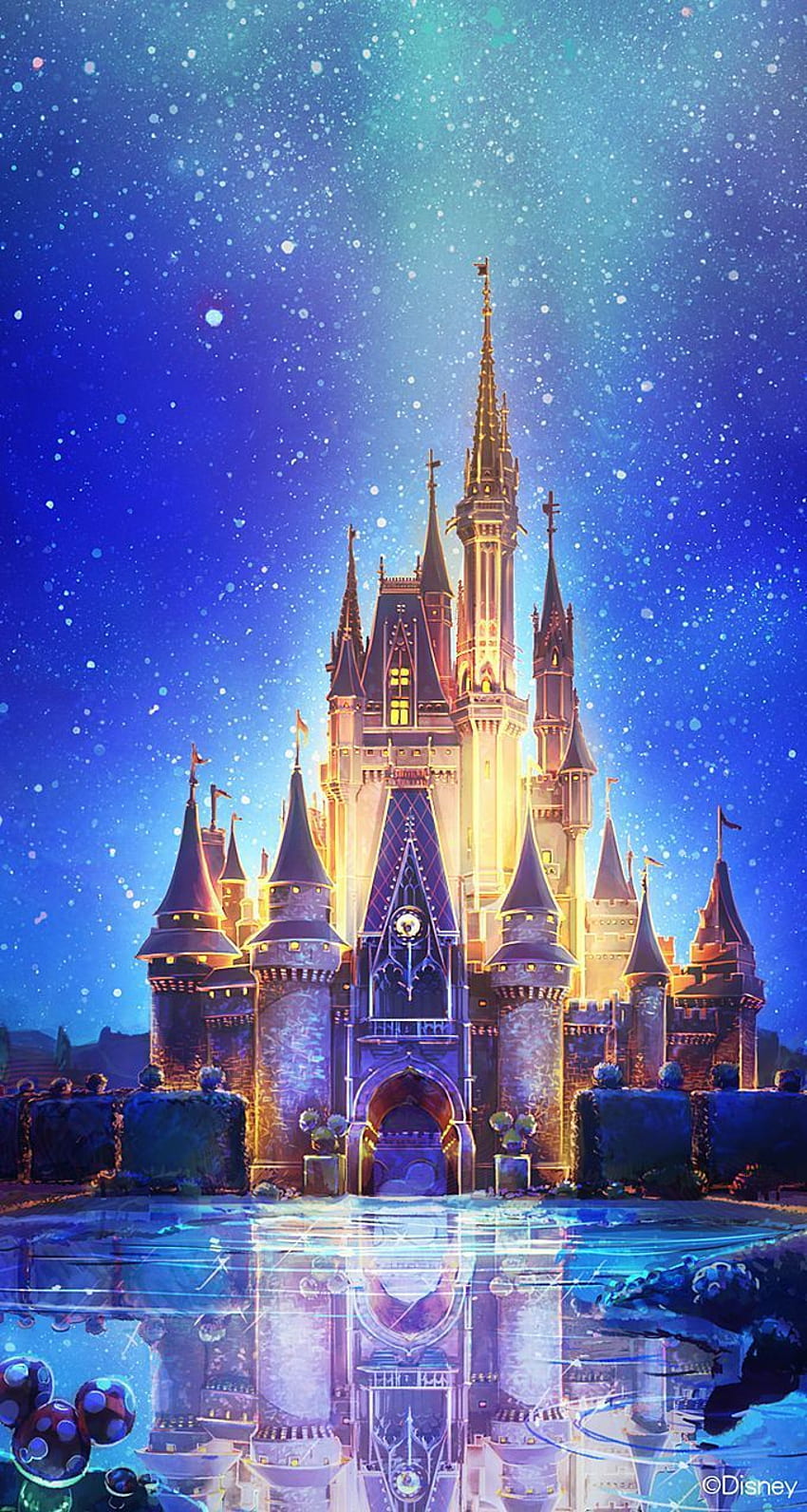 Cinderella Castle lebih banyak Disney iPhone di <a, Cute Disney Castle wallpaper ponsel HD