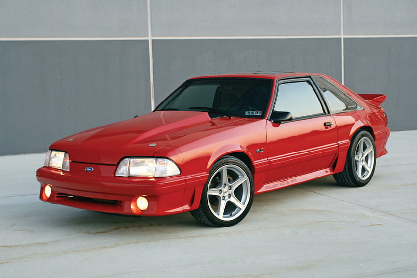 1993 Ford Mustang GT, vado, 93, rojo, gt fondo de pantalla
