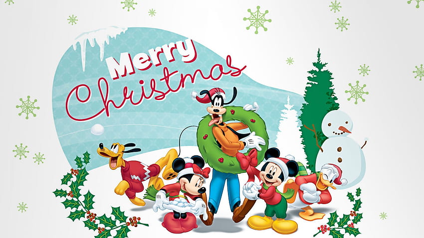 Mickey Mouse Christmas Full Winter - Disney Christmas iPad - - HD wallpaper