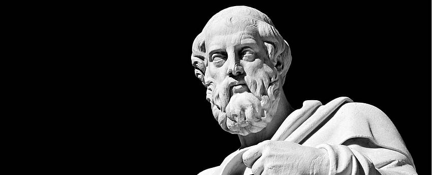 古代ギリシャの哲学者プラトンの大理石像 - ギリシャ哲学ツアー、ギリシャ哲学 高画質の壁紙