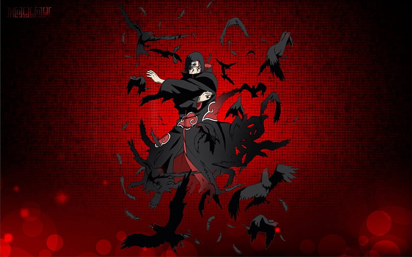 ประกอบ อะนิเมะ อะนิเมะชาย สีแดง กา Naruto Shippuuden โปสเตอร์ Akatsuki Uchiha Itachi ความมืด หน้าจอ คอมพิวเตอร์ ปกอัลบั้ม ผนังคุณสูง Simple Itachi วอลล์เปเปอร์ HD