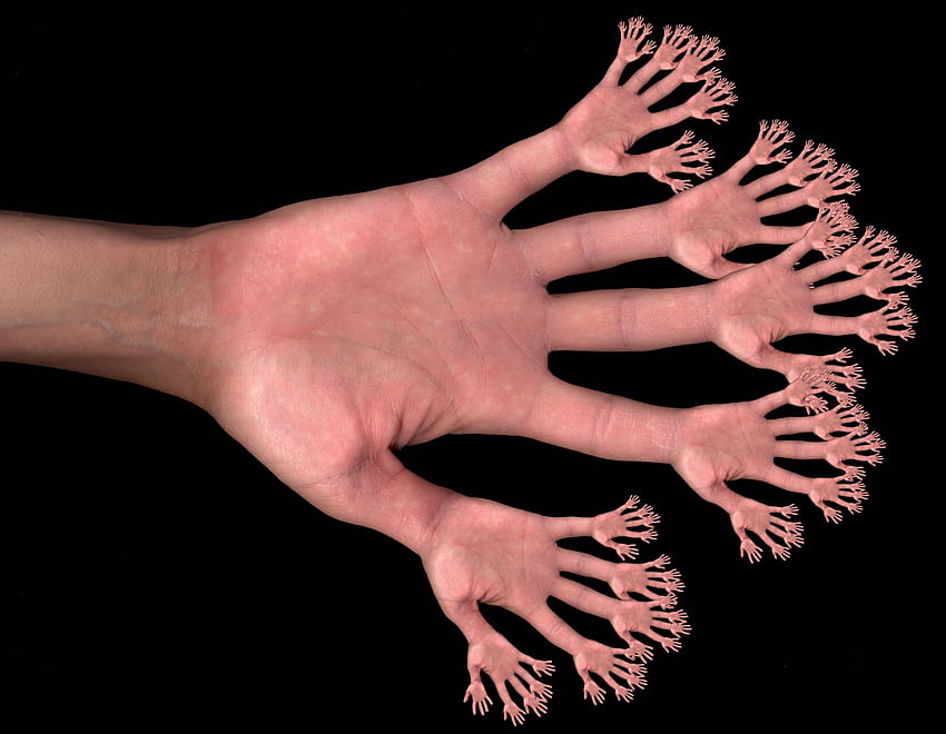 Hand, , , Dark Background, Fingers, Lots Of, Multitude HD wallpaper