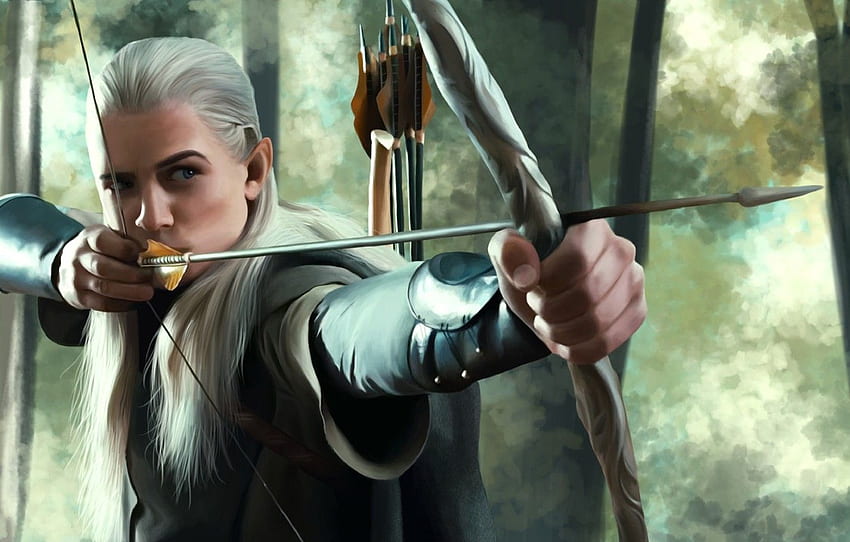 Elf, The Lord of the Rings, The hobbit, Legolas, the leader of the elves of Ithilien, The Prince of the woodland realm for , section фильмы HD wallpaper