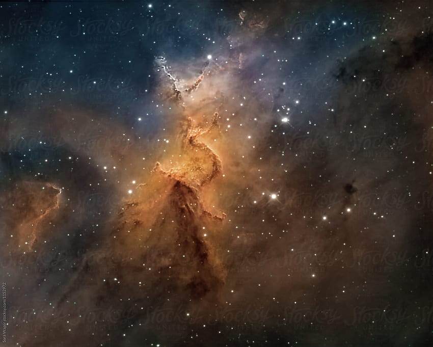 Melotte 15 in the Heart nebula in the constellation of Cassiopeia HD wallpaper