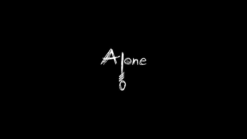 Alone Dark Typography Chromebook Pixel , , Background, and, Dark and Lonely  HD wallpaper | Pxfuel