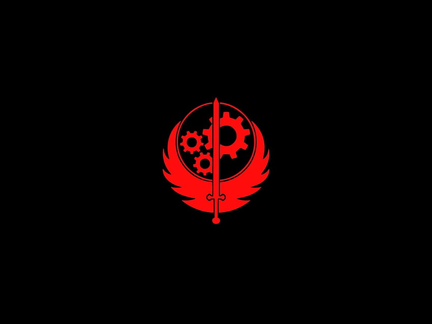 Logos der Fallout-Bruderschaft aus Stahl HD-Hintergrundbild