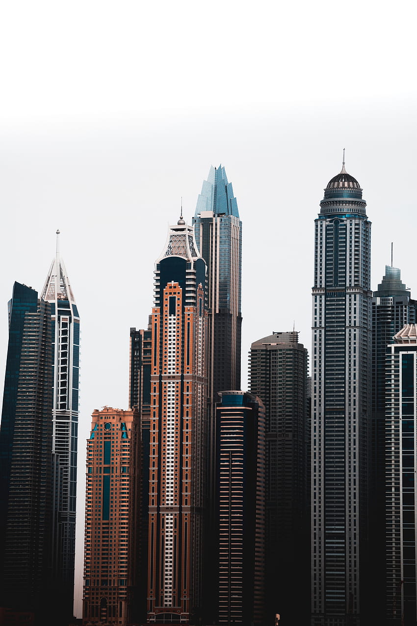 Buildings of Dubai, Cityscape HD phone wallpaper