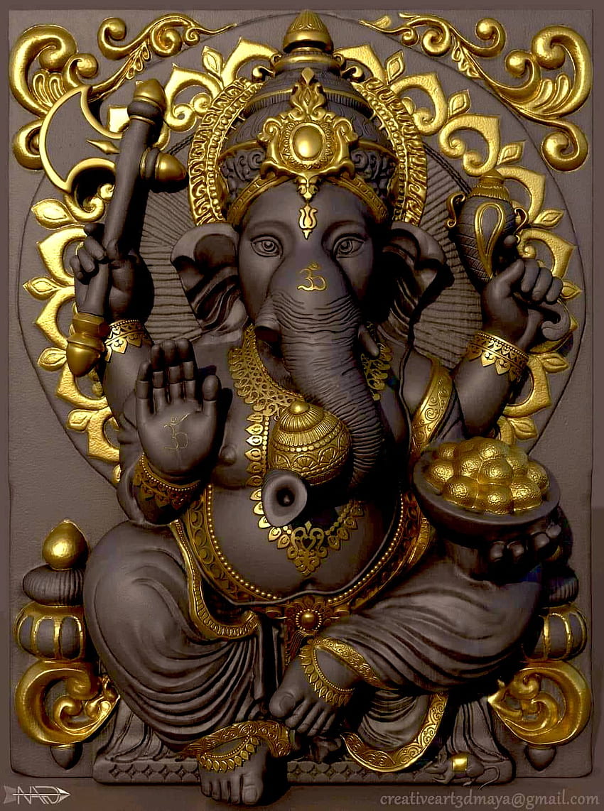 Ganapati Ganesh, Gannuji, Gannu Tapeta na telefon HD