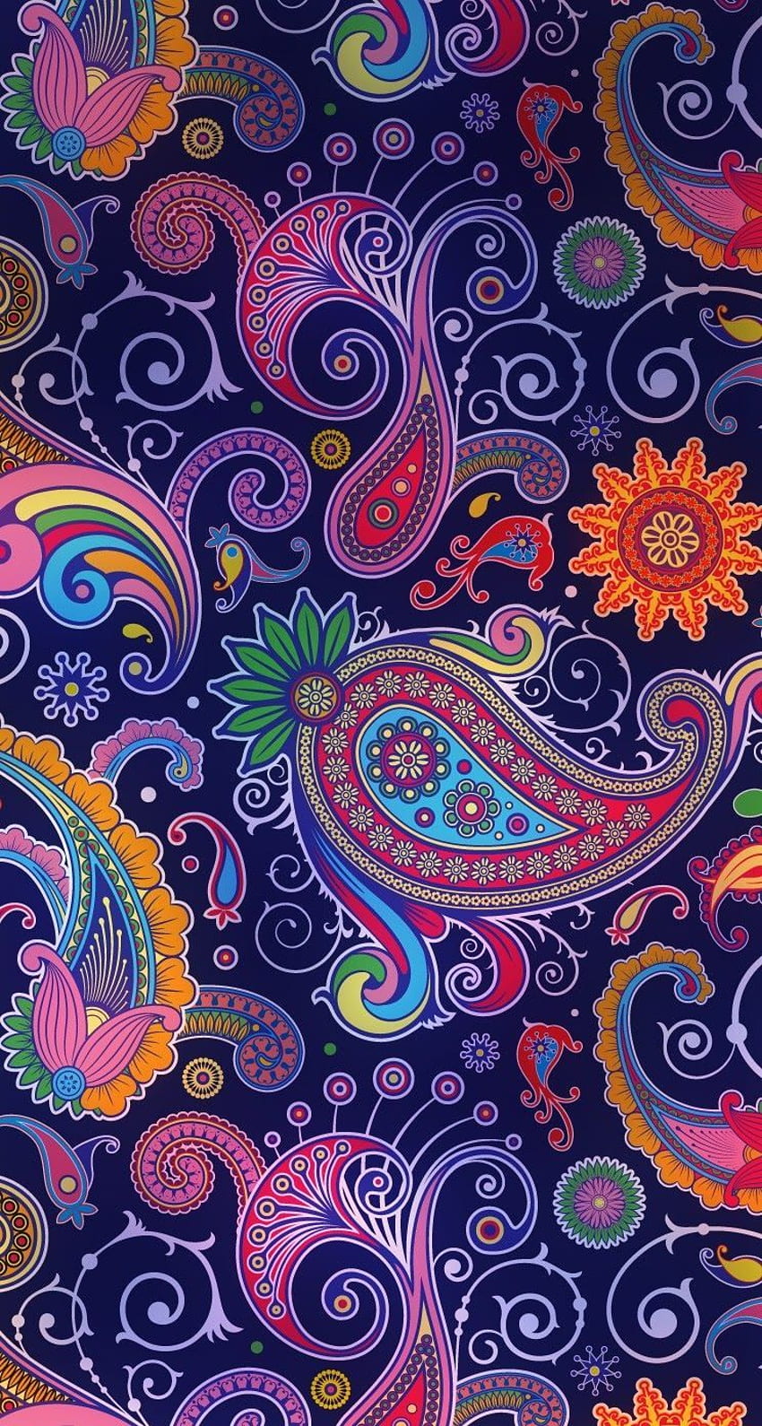 Colorful paisley iPhone background. iPhone HD phone wallpaper
