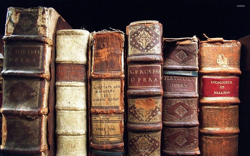 Old Book, Antique Book Shelf HD wallpaper