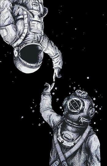 Astronaut Drawing Futuristic  iPhone X Astronaut PNG with No Background  Astronaut iPhone X HD phone wallpaper  Pxfuel