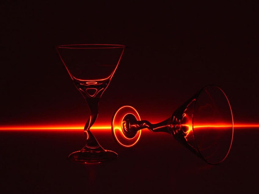 The Party's Over, warped, party, black, abstract, light, red, glasses, sunrise HD wallpaper