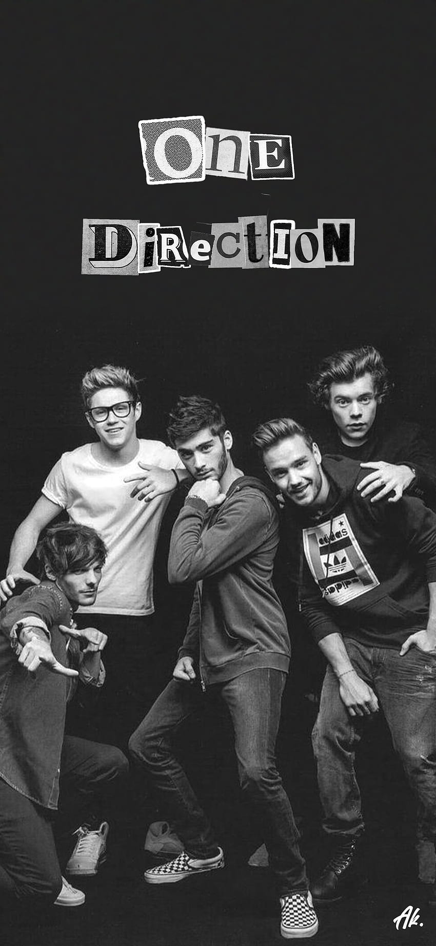 One direction, singers, graph, edit, trend, one_direction, sleeve, black, dark, band HD phone wallpaper
