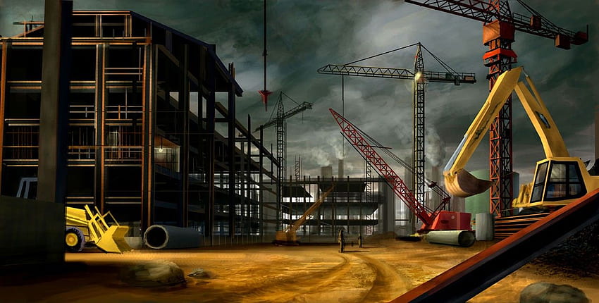 RGR. 43 of Construction, Crane HD wallpaper