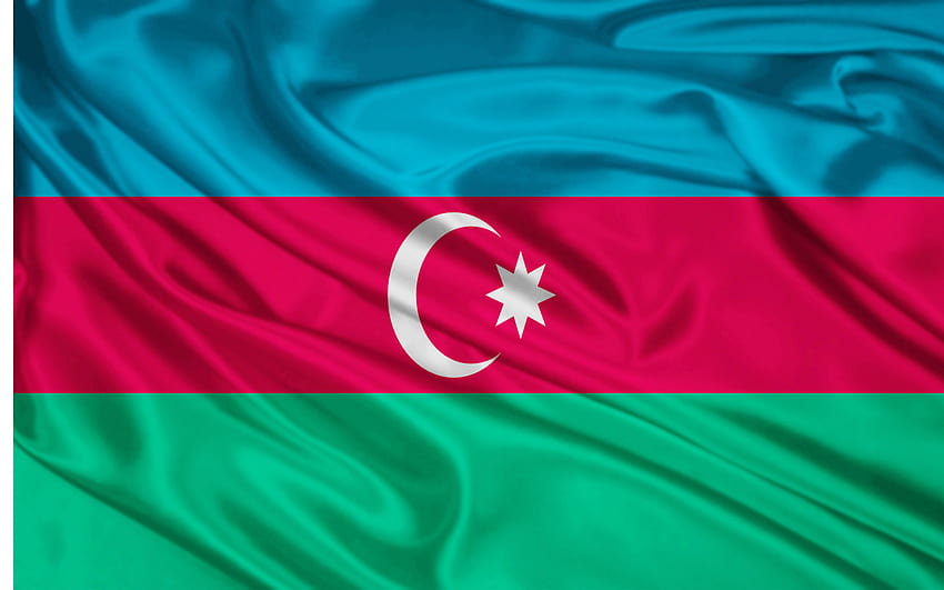 Azerbaijan Flag . Azerbaijan Flag stock HD wallpaper