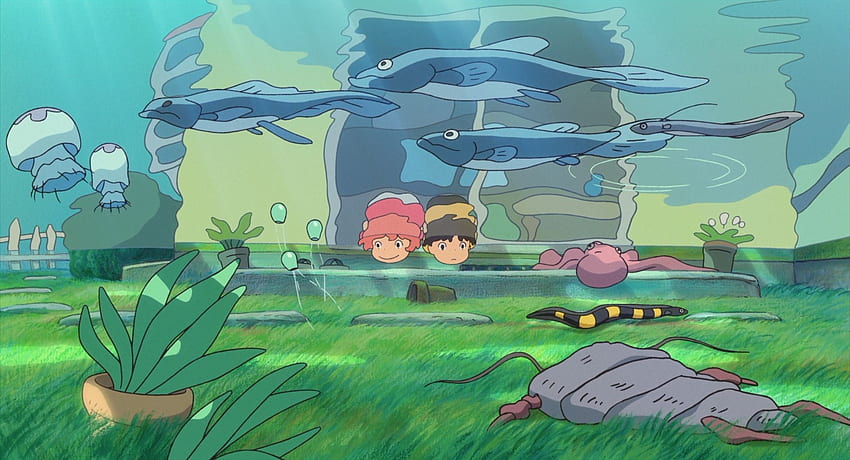 Ponyo, Aesthetic Ghibli HD wallpaper