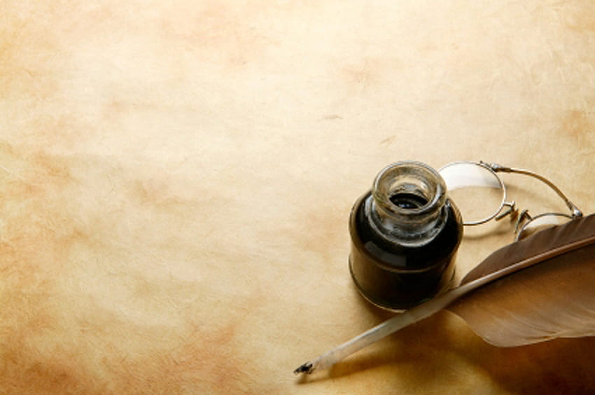 깃털 펜 및 잉크 및 종이 퀼 펜 오래된 []에 잉크 펜, 모바일 및 태블릿. 펜과 잉크 살펴보기 HD 월페이퍼