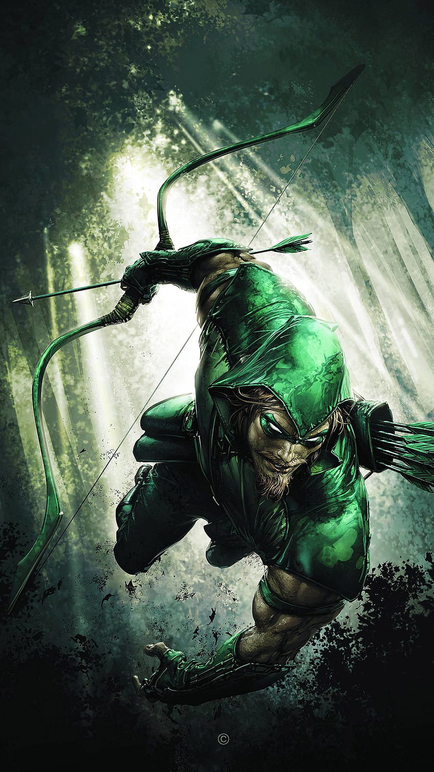 Pfeil für Android, The Green Arrow HD-Handy-Hintergrundbild