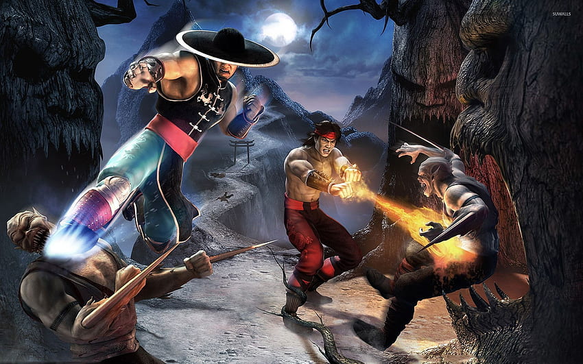 Kung Lao и Liu Kang в Mortal Kombat: Shaolin Monks HD тапет