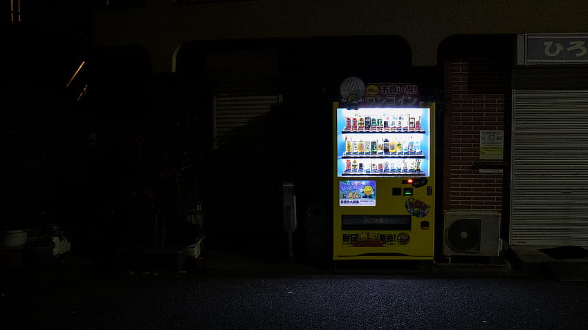 zum Thema: Verkaufsautomat, Hintergrund, Anime-Automat HD-Hintergrundbild