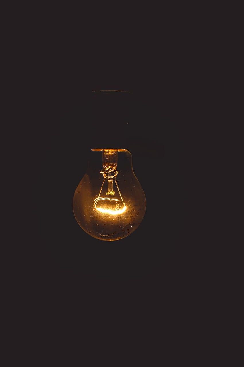 Engaging Light . Light bulb, Dark , Black, Ambient Light HD phone wallpaper