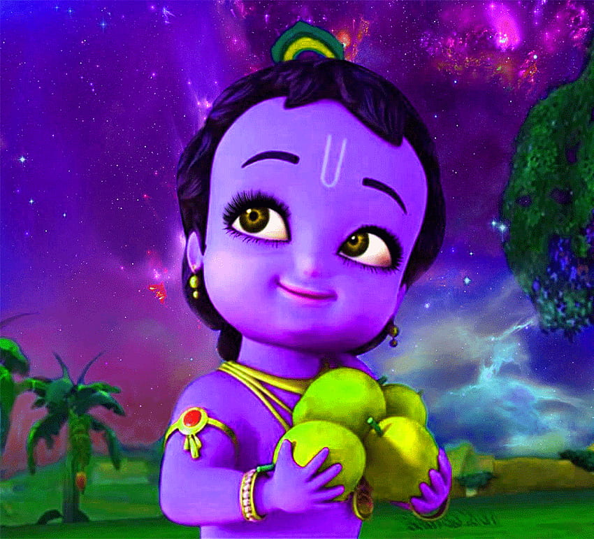 Beautiful Cartoon graphy, Cartoon Krishna HD wallpaper | Pxfuel