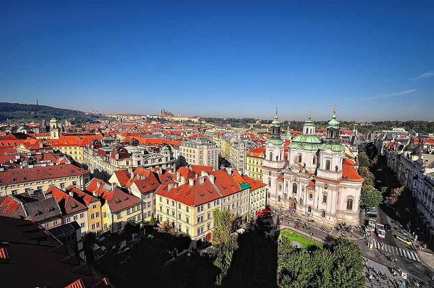 Градове, град, Прага, Чехия HD тапет