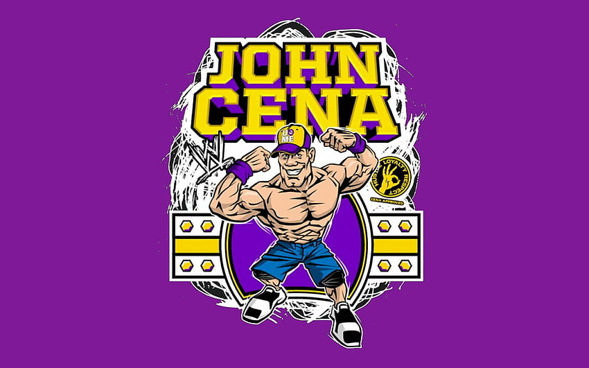 또는 모바일 장치용 Wwe John Cena 로고. 장치를 더 시원하고 아름답게 만드십시오. 존 시나, 카툰, 카툰, Wwe 카툰 HD 월페이퍼
