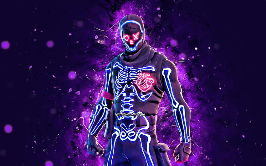 Party Trooper, , violet neon lights, Fortnite Battle Royale, Fortnite characters, Party Trooper Skin, Fortnite, Party Trooper Fortnite for with resolution . High Quality , Cool Neon Fortnite HD wallpaper