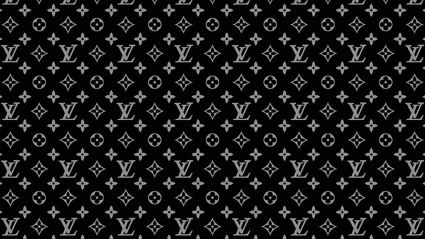 Luis Vuitton Supreme, black and white, damask, luis vuitton, lv, supreme,  vintage, HD phone wallpaper