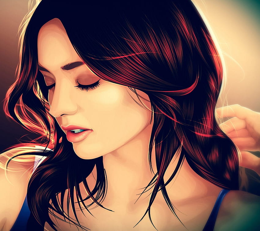 Beautiful girl art - Android . Mobile9, Princesa de dios, Walpaper black HD  wallpaper | Pxfuel