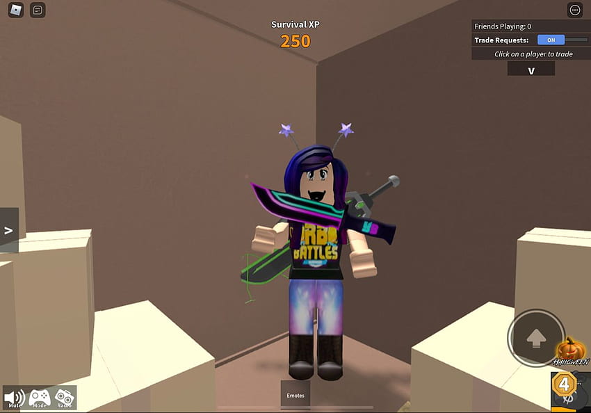 PC PLAYER plays roblox mm2 ON IPAD… (Murder Mystery 2) 