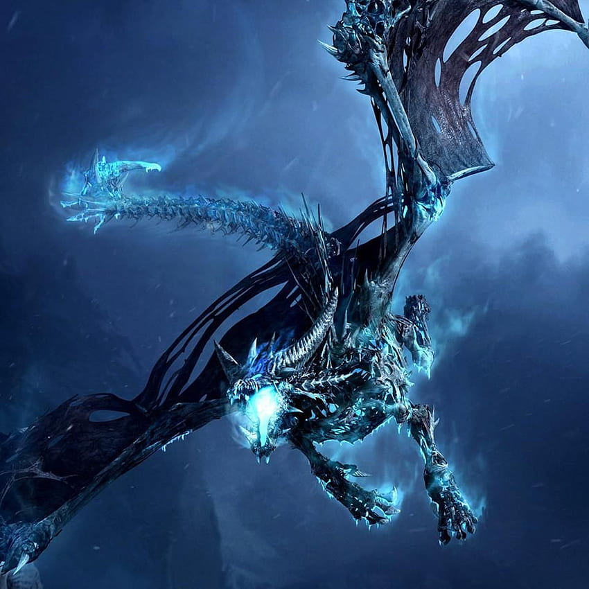 Frost Skeleton Dragon. World of warcraft , Ice dragon, Lightning dragon HD  phone wallpaper | Pxfuel