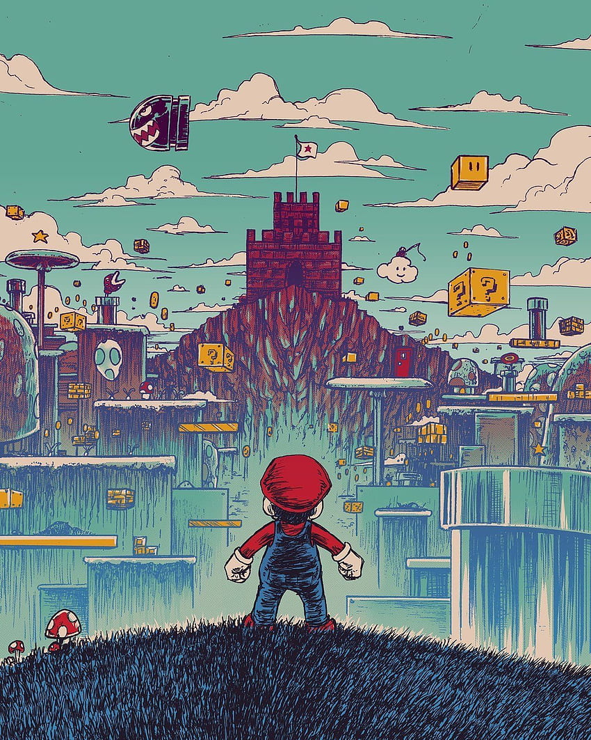 Level Headed Mario - Created by Barry Blankenship. Super mario art, Mario art, Mario bros, Classic Mario Bros HD phone wallpaper