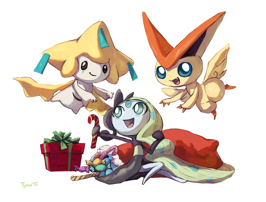 Jirachi, Meloetta, and Victini. Cute pokemon, Mythical pokemon, Pokemon art HD wallpaper