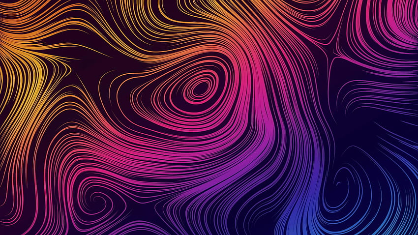 Curvy Colorful Lines , Abstract , , and Background HD wallpaper