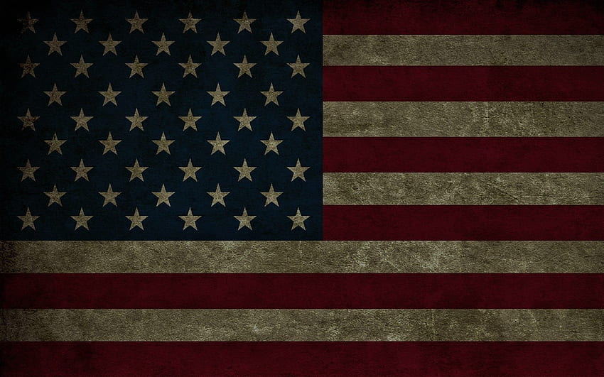 ビンテージの愛国的な背景、愛国心が強いアメリカの国旗 高画質の壁紙